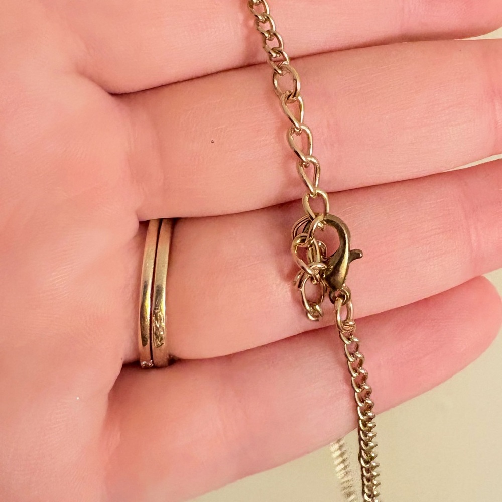 Gold Flower With Dangling Ruby Beads Statement Ne… - image 3